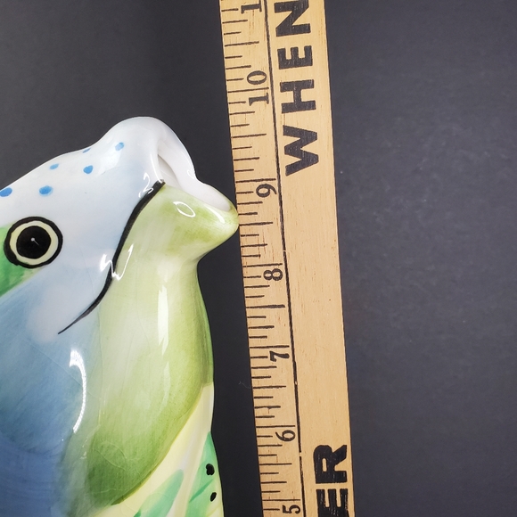 Colourful Ceramic Handled Fish Pitcher HZ - Picture 4 of 7